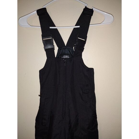 Sport essentials kids black snow overalls size 8 - Picture 2 of 5